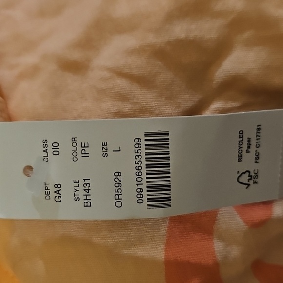 J. Crew Cropped "Wave of Love" T-Shirt Color Iced Peach Size L NWT - Picture 5 of 5